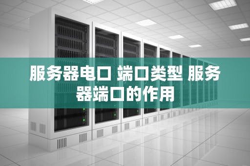 服务器电口 端口类型 服务器端口的作用