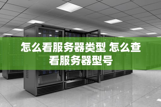 怎么看服务器类型 怎么查看服务器型号
