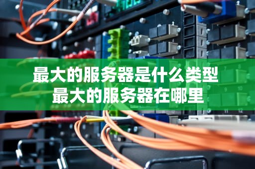 最大的服务器是什么类型 最大的服务器在哪里