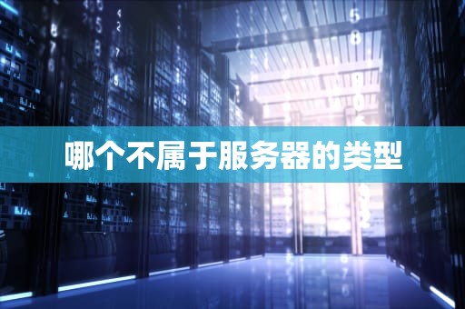 哪个不属于服务器的类型
