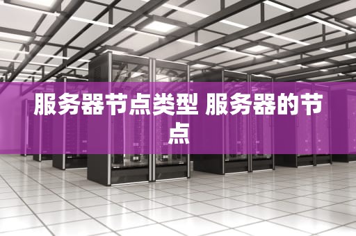 服务器节点类型 服务器的节点
