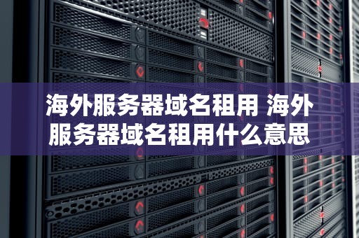 海外服务器域名租用 海外服务器域名租用什么意思