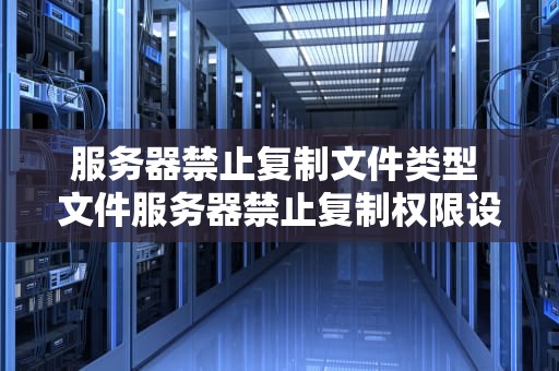 服务器禁止复制文件类型 文件服务器禁止复制权限设置
