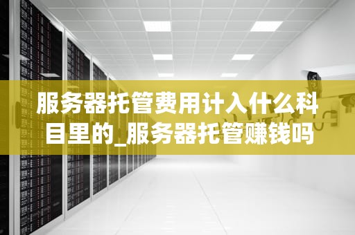 服务器托管费用计入什么科目里的_服务器托管赚钱吗_服务器托管费用的会计处理