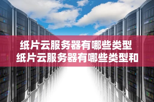 纸片云服务器有哪些类型 纸片云服务器有哪些类型和特点