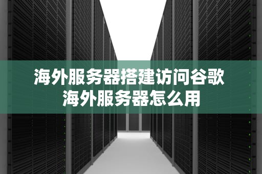 海外服务器搭建访问谷歌 海外服务器怎么用