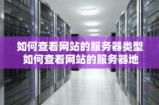 如何查看网站的服务器类型 如何查看网站的服务器地址