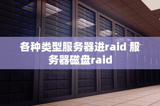 各种类型服务器进raid 服务器磁盘raid