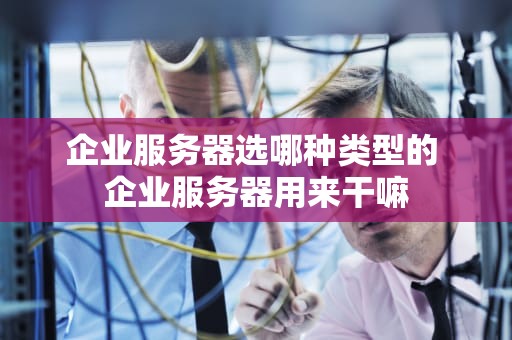 企业服务器选哪种类型的 企业服务器用来干嘛