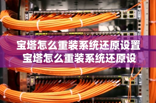 宝塔怎么重装系统还原设置 宝塔怎么重装系统还原设置方法