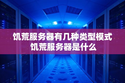 饥荒服务器有几种类型模式 饥荒服务器是什么