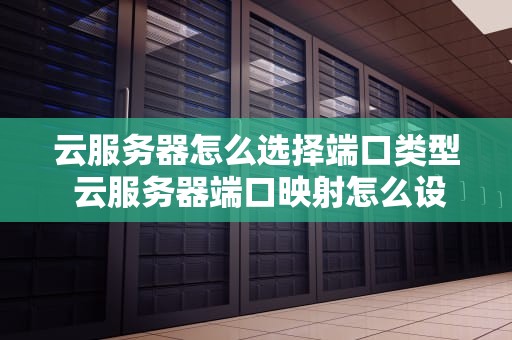 云服务器怎么选择端口类型 云服务器端口映射怎么设置