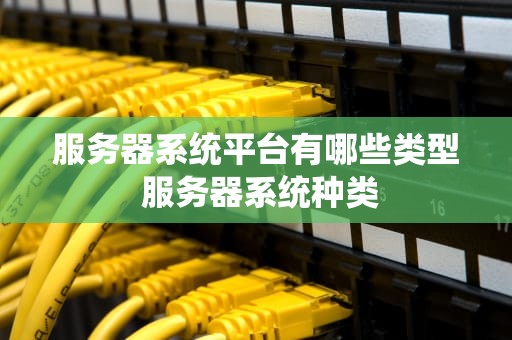 服务器系统平台有哪些类型 服务器系统种类