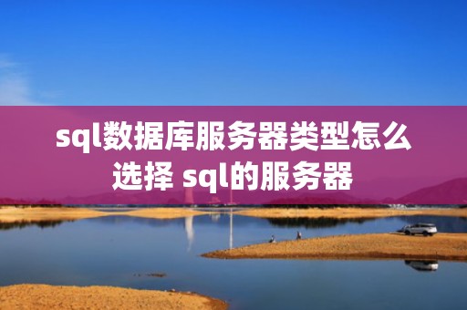 sql数据库服务器类型怎么选择 sql的服务器