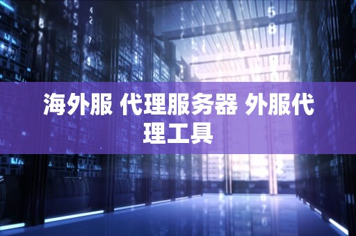 海外服 代理服务器 外服代理工具