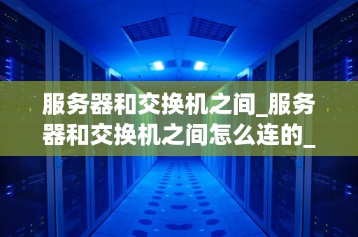 服务器和交换机之间_服务器和交换机之间怎么连的_服务器与交换机的协同工作
