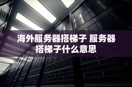海外服务器搭梯子 服务器搭梯子什么意思