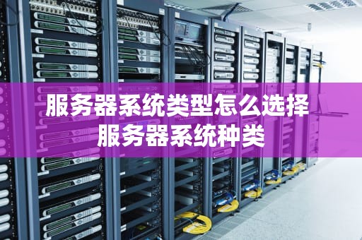 服务器系统类型怎么选择 服务器系统种类