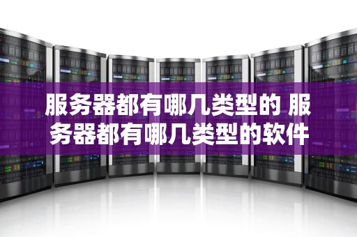 服务器都有哪几类型的 服务器都有哪几类型的软件