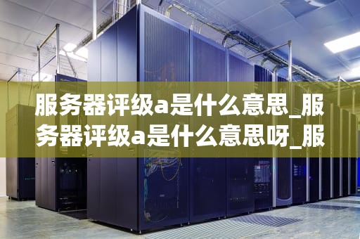 服务器评级a是什么意思_服务器评级a是什么意思呀_服务器评级A的含义及其重要性