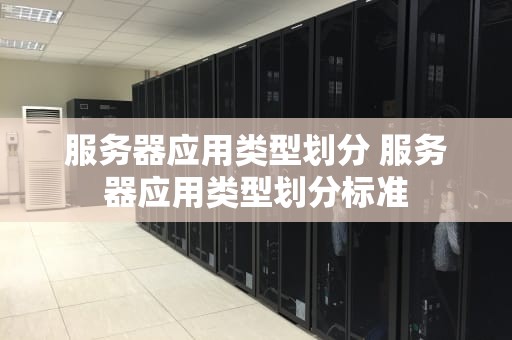 服务器应用类型划分 服务器应用类型划分标准