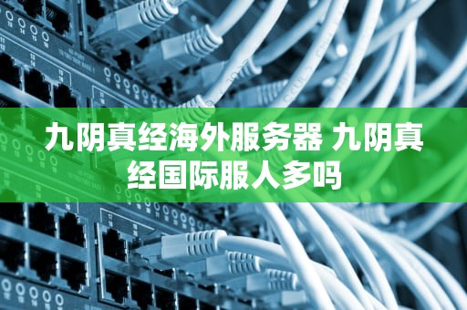 九阴真经海外服务器 九阴真经国际服人多吗