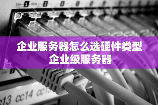 企业服务器怎么选硬件类型 企业级服务器