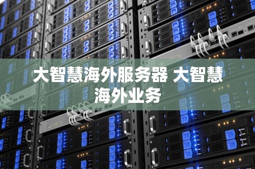 大智慧海外服务器 大智慧海外业务