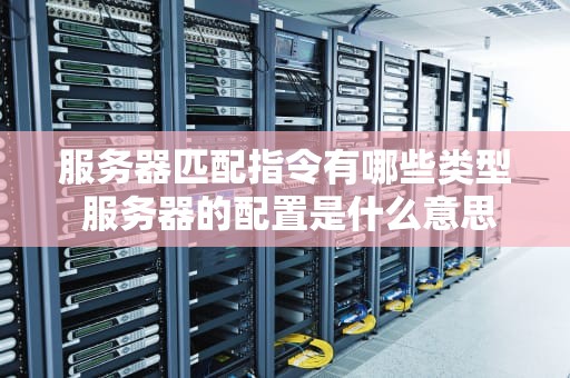 服务器匹配指令有哪些类型 服务器的配置是什么意思