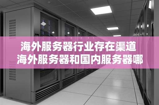 海外服务器行业存在渠道 海外服务器和国内服务器哪个更安全