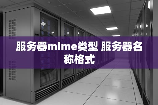 服务器mime类型 服务器名称格式