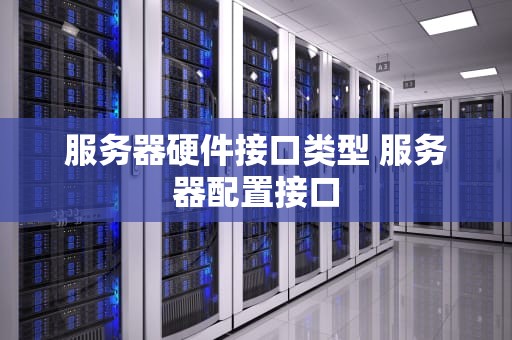 服务器硬件接口类型 服务器配置接口