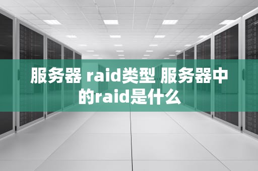 服务器 raid类型 服务器中的raid是什么