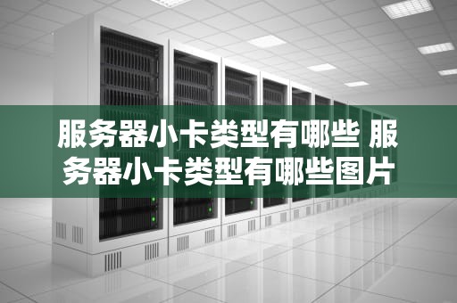服务器小卡类型有哪些 服务器小卡类型有哪些图片