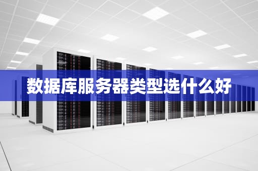 数据库服务器类型选什么好