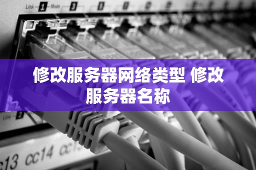 修改服务器网络类型 修改服务器名称