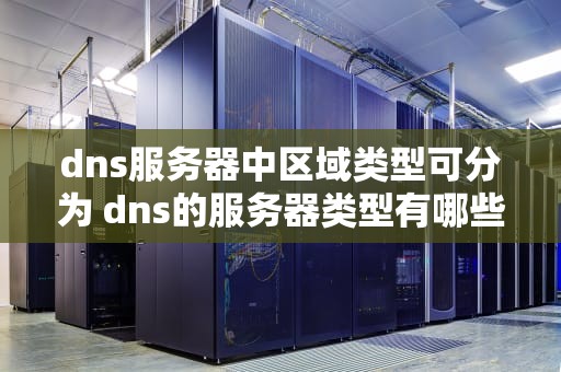 dns服务器中区域类型可分为 dns的服务器类型有哪些