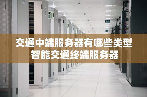 交通中端服务器有哪些类型 智能交通终端服务器