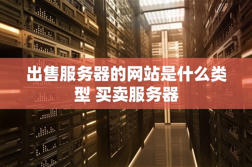 出售服务器的网站是什么类型 买卖服务器