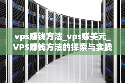 vps赚钱方法_vps赚美元_VPS赚钱方法的探索与实践