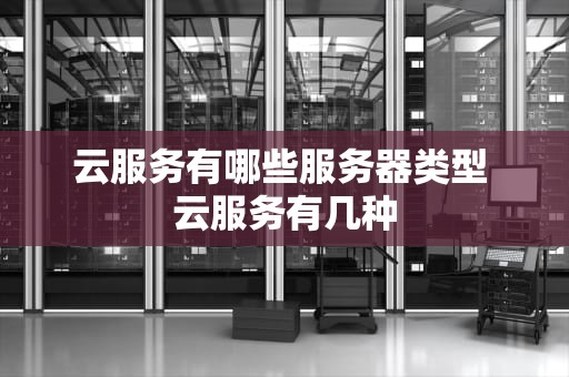 云服务有哪些服务器类型 云服务有几种