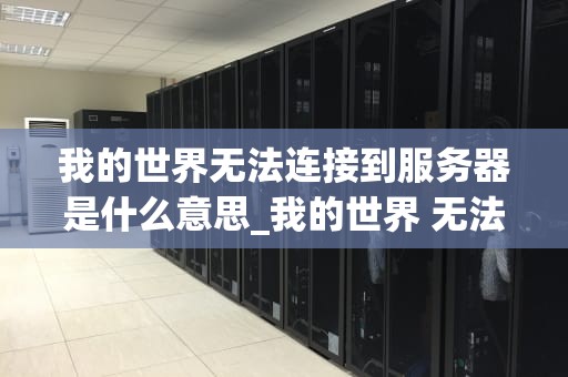 我的世界无法连接到服务器是什么意思_我的世界 无法连接至服务器_我的世界无法连接到服务器的解决之道