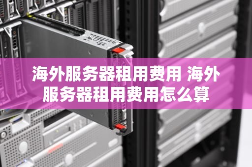 海外服务器租用费用 海外服务器租用费用怎么算