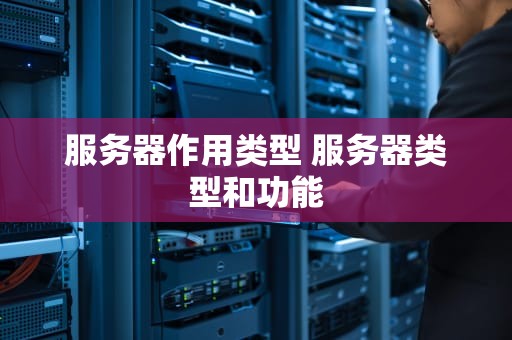 服务器作用类型 服务器类型和功能