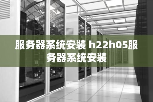 服务器系统安装 h22h05服务器系统安装