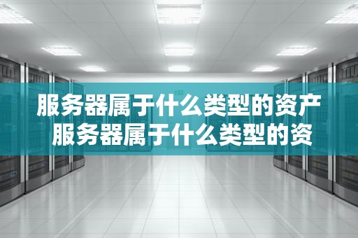 服务器属于什么类型的资产 服务器属于什么类型的资产类别