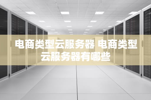 电商类型云服务器 电商类型云服务器有哪些
