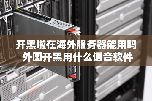 开黑啦在海外服务器能用吗 外国开黑用什么语音软件