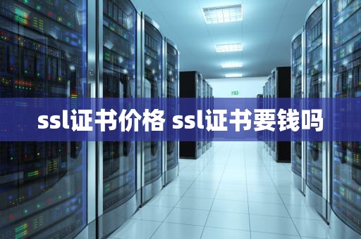 ssl证书价格 ssl证书要钱吗