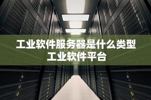 工业软件服务器是什么类型 工业软件平台